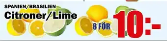 Matdax Citroner/Lime erbjuda