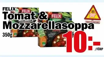 Tomat & Mozzarellasoppa
