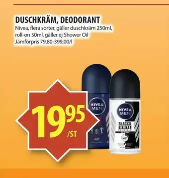 Matvärlden Tensta Duschkräm, deodorant erbjuda