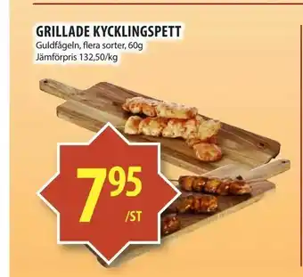 Matvärlden Tensta Grillade kycklingspett erbjuda