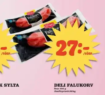 Matvärlden Tensta Deli falukorv erbjuda