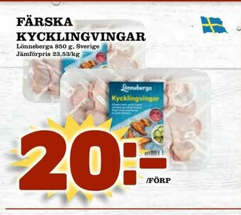 Matvärlden Tensta Färska kycklingvingar erbjuda