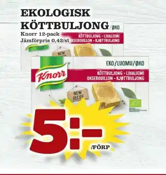 Matvärlden Tensta Ekologisk köttbuljong erbjuda