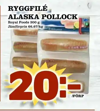 Ryggfilé alaska pollock