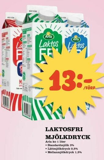 Matvärlden Tensta Laktosfri mjölkdryck erbjuda