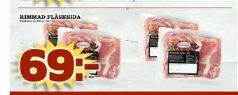 Rimmad fläsksida