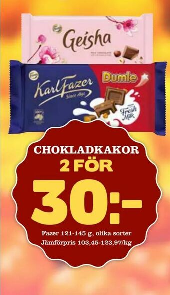 Nya Pulsen Chokladkakor erbjuda