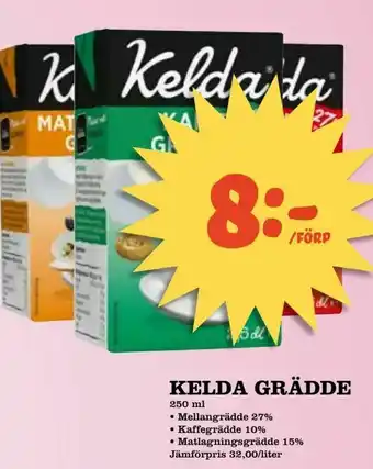 Nya Pulsen Kelda grädde erbjuda