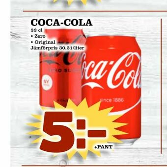 Supergrossen Coca-cola erbjuda