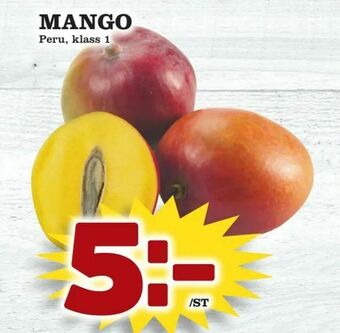 Supergrossen Mango erbjuda