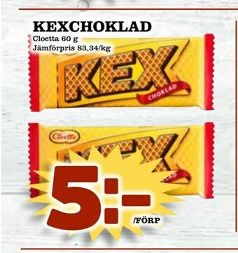 Supergrossen Kexchoklad erbjuda