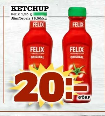 Supergrossen Ketchup erbjuda