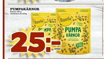 Supergrossen Pumpakärnor erbjuda