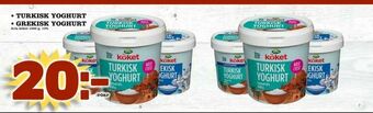 Supergrossen turkisk yoghurt • grekisk yoghurt erbjuda