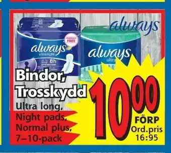 Supergrossen Bindor, Trosskydd erbjuda