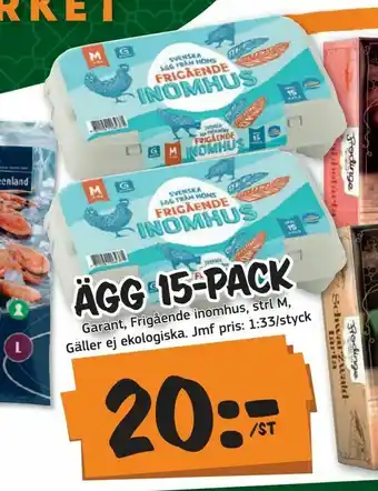 Bazaar Food market Ägg 15-pack erbjuda