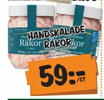Handskalade räkor