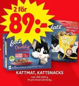 ICA Maxi LATZ Kattmat, kattsnacks erbjuda