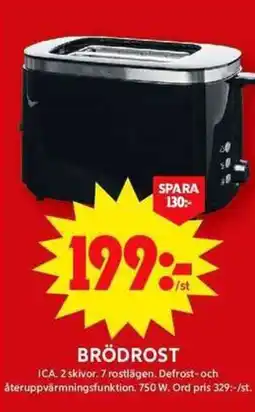ICA Maxi Brödrost erbjuda