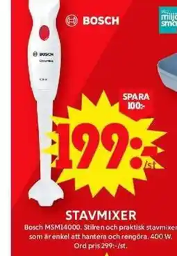 ICA Maxi BOSCH Stavmixer erbjuda