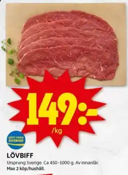 ICA Kvantum Lövbiff erbjuda