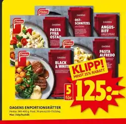 ICA Kvantum FINDUS Dagens Enportionsrätter erbjuda