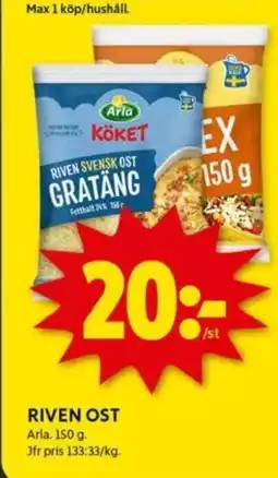 ICA Kvantum ARLA Riven ost erbjuda