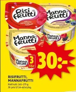 ICA Kvantum Risifrutti, Mannafrutti erbjuda