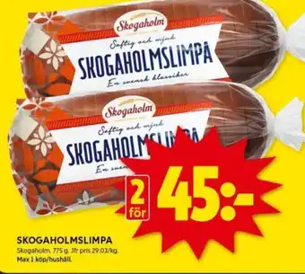 ICA Kvantum Skogaholmslimpa erbjuda