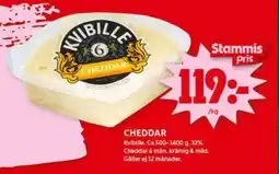 ICA Kvantum KVIBILLE Cheddar erbjuda