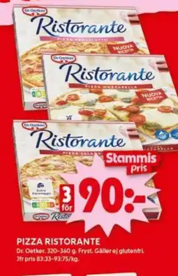 ICA Kvantum DR. OETKER Pizza Ristorante erbjuda