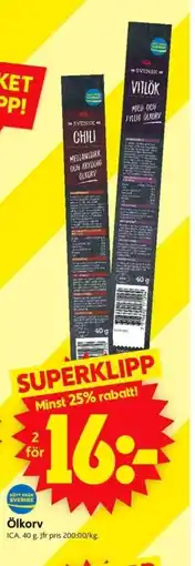 ICA Supermarket ICA Ölkorv erbjuda