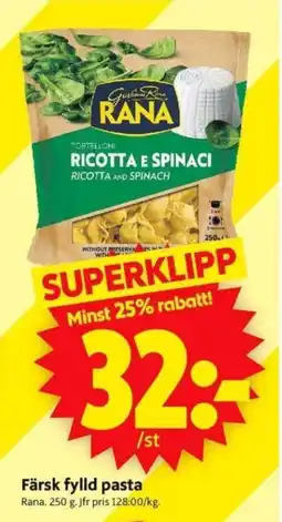 ICA Supermarket RANA Färsk Fylld Pasta erbjuda
