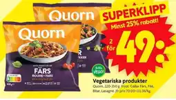 ICA Supermarket QUORN Vegetariska Produkter erbjuda