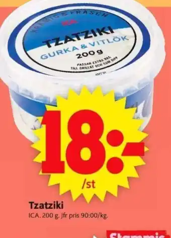 ICA Supermarket ICA Tzatziki erbjuda
