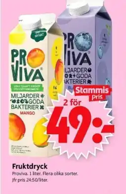 ICA Supermarket PROVIVA Fruktdryck erbjuda