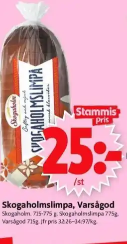 ICA Supermarket Skogaholmslimpa, Varsågod erbjuda