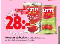 ICA Supermarket MUTTI Tomater på burk erbjuda