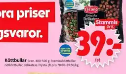 ICA Supermarket SCAN Köttbullar erbjuda