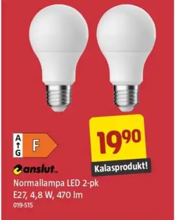 Jula Normallampa LED 2-pk erbjuda