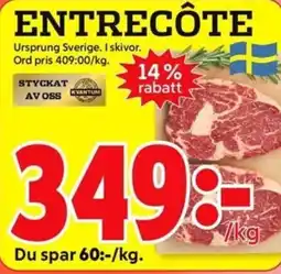 ICA Kvantum Entrecôte erbjuda