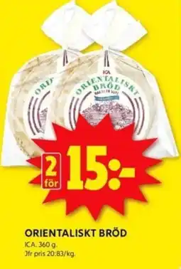ICA Kvantum Orientaliskt bröd erbjuda