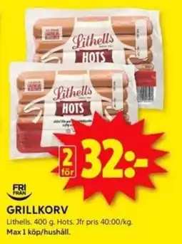 ICA Kvantum Grillkorv erbjuda