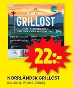 ICA Kvantum Norrländsk grillost erbjuda