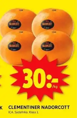 ICA Kvantum Clementiner nadorcott erbjuda