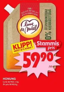 ICA Kvantum Honung erbjuda
