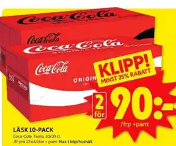 ICA Kvantum Läsk 10-pack erbjuda