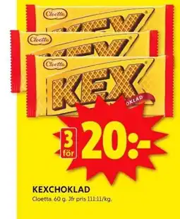 ICA Kvantum Kexchoklad erbjuda