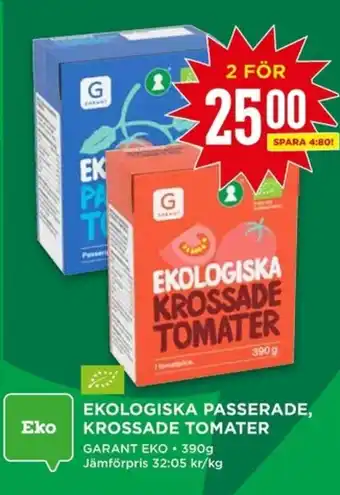 Willys Ekologiska Passerade, Krossade Tomater erbjuda