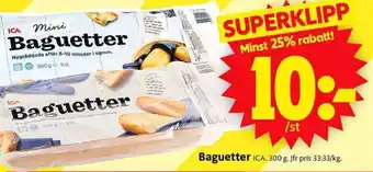 ICA Supermarket ICA Baguetter erbjuda